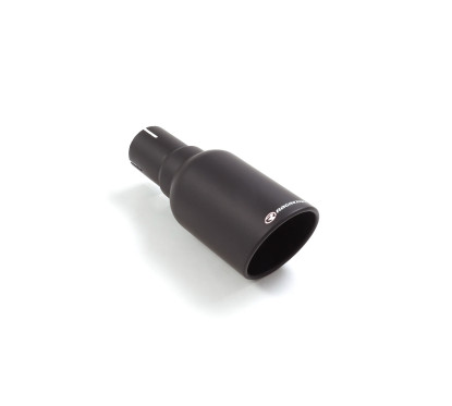 Embout d’échappement rond sport line black 90 mm diamètre intérieur 50,5 mm